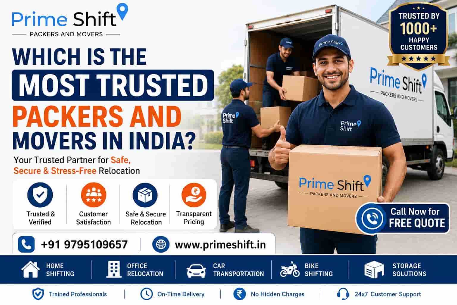 Most Trusted Packers and Movers in India