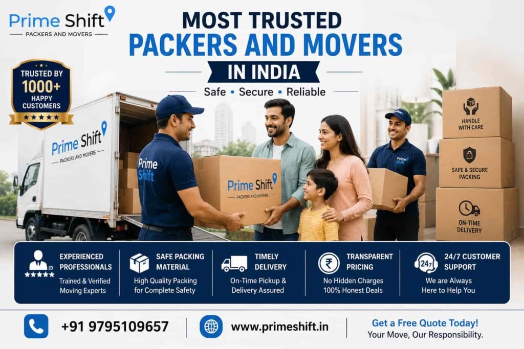 Most trusted packers and movers India