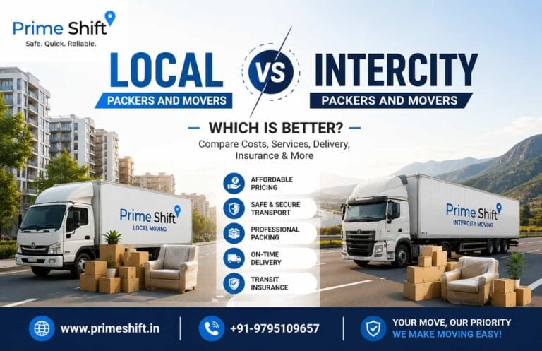 Local vs intercity moving services- Prime shift